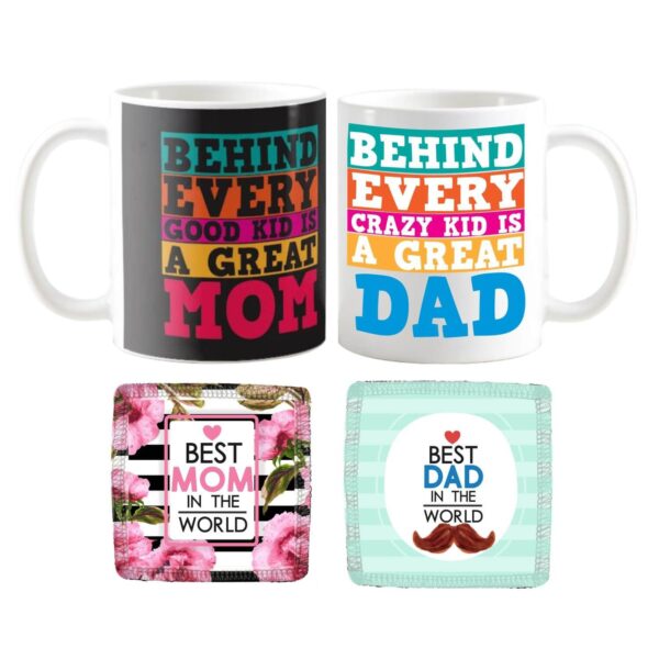 Awesome Mom Dad Couple Coffee Mug