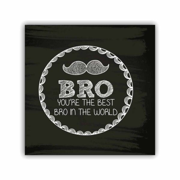 Moustache Worlds Best Bro Chalkboard Mug