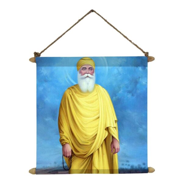 Blissful Sikh Guru Nanak Dev Ji Scroll