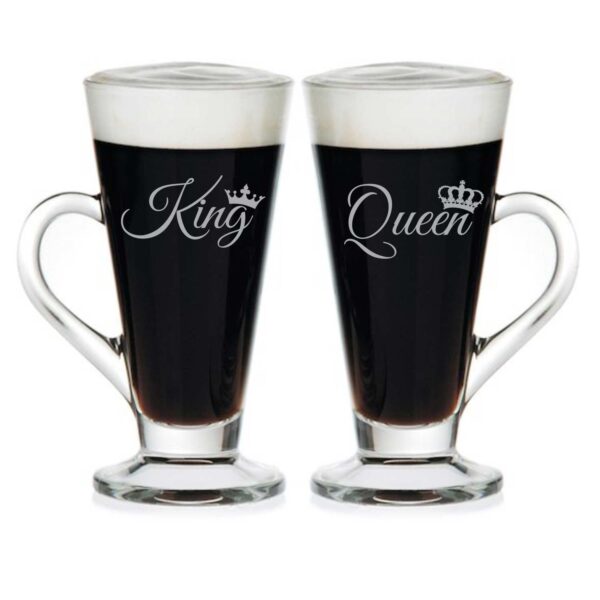 Engraved King Queen Couple Bar in a Box