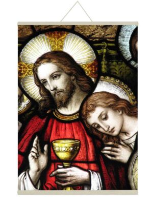 Mary Magdalene and Jesus Canvas Scroll