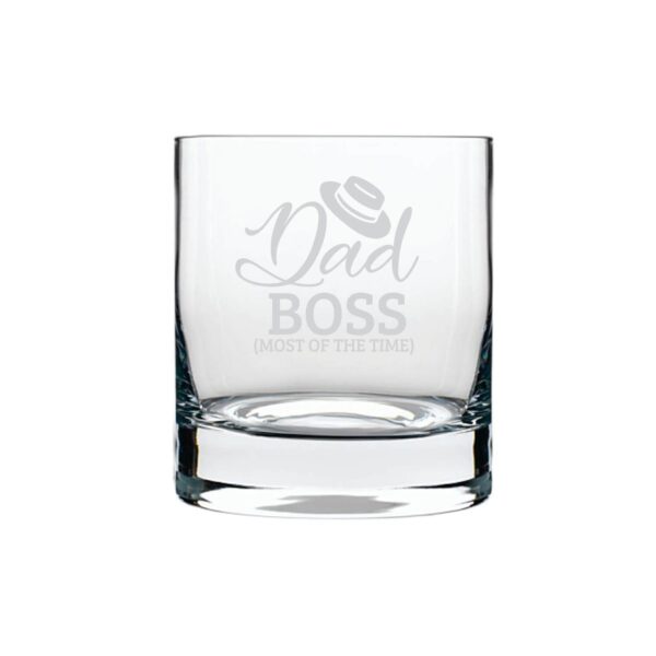 Moustache Awesome Dad Whiskey Glass