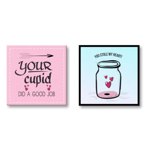 You Stole My Heart Painting Canvas Frame set of 2
