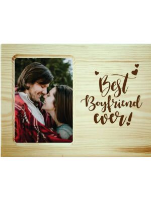 Best Boyfriend Ever Engraved Photo Frame