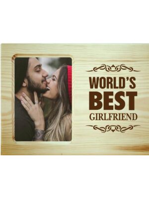 Worlds Best Girlfriend Engraved Photo Frame