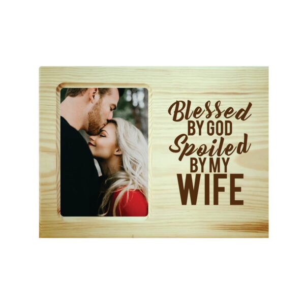 Personalized Engraved Photo Frame Gift for Husband