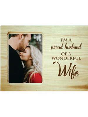 I am Proud Husband Engraved Photo Frame