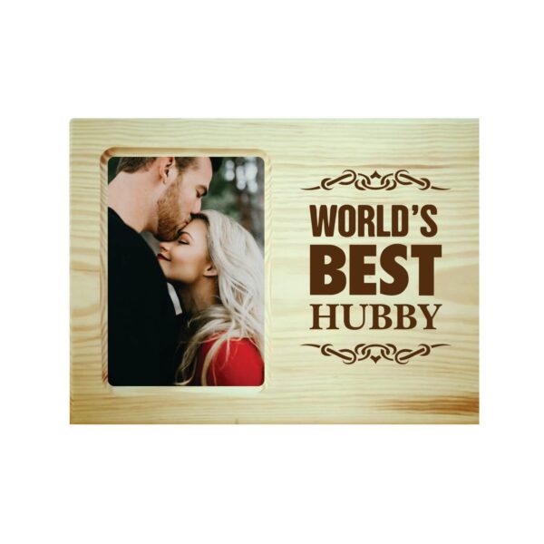 Personalized Engraved Photo Frame Gift for Husband