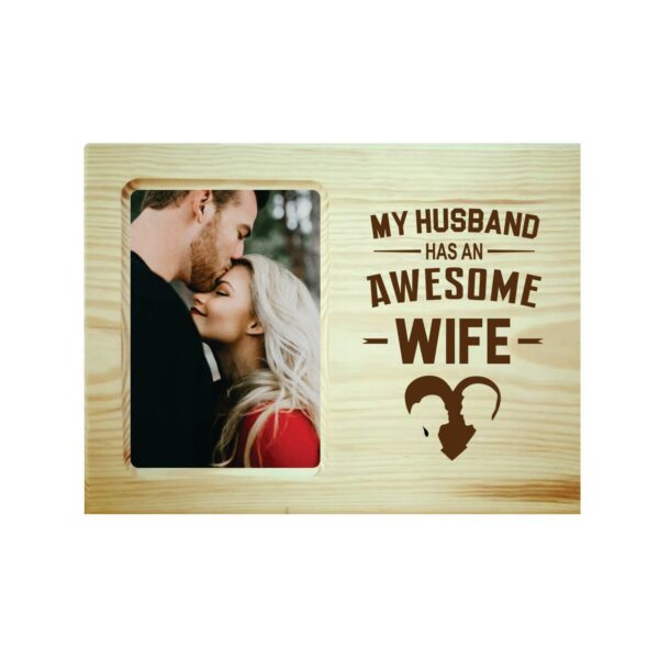 Awesome Wife Engraved Photo Frame