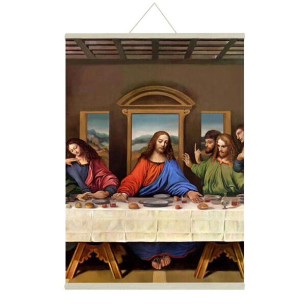 Lord Jesus With Children Canvas Scroll