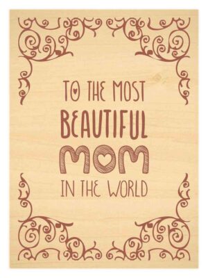 Best Mom Award Engraved Plaque