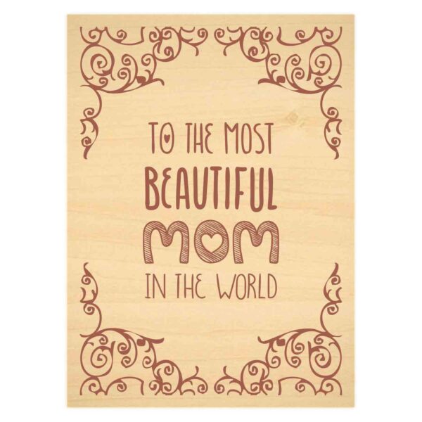 Best Mom Award Engraved Plaque