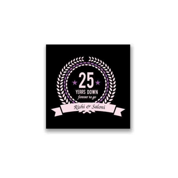 Personalised 25th Anniversary Coffee Mug