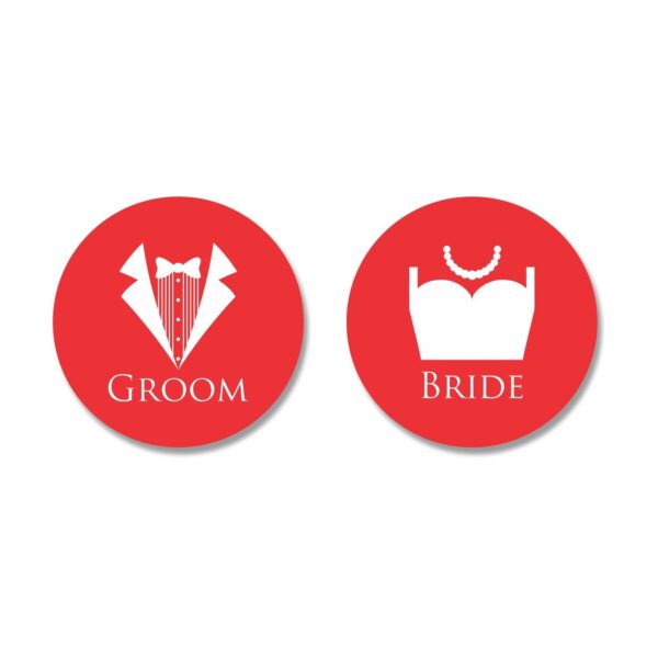 Personalised Bride And Groom Wedding Wine Glasses