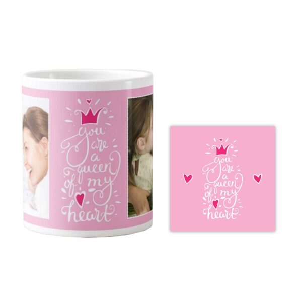 Personalized You Are Queen of My Heart Mug