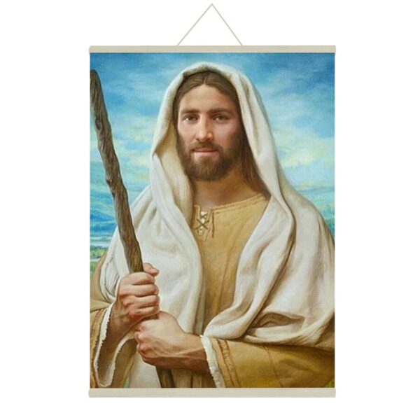 Lord Jesus With Children Canvas Scroll