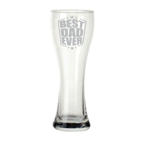 Starry Best Dad Ever Beer Pilsner Glass