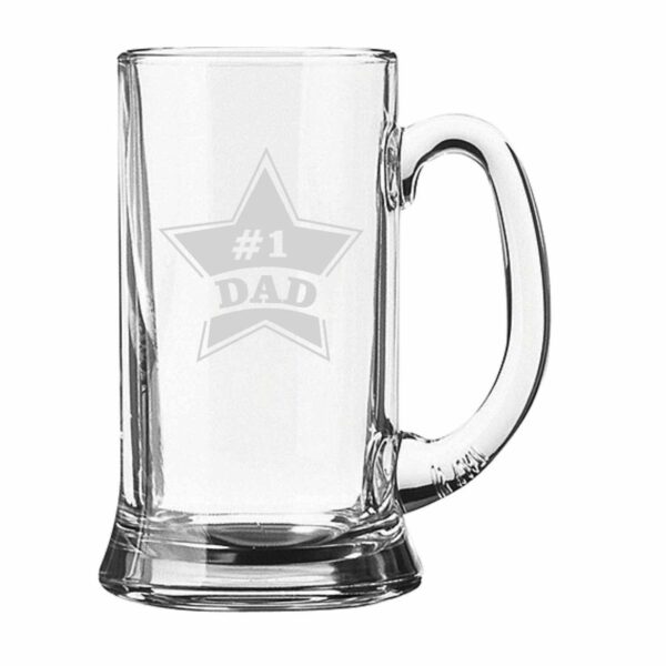 Engraved Starry No.1 Dad Beer Mug
