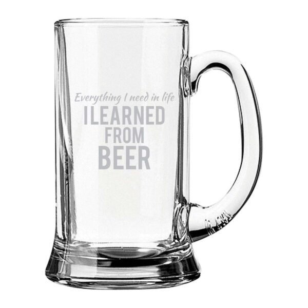 Engraved Beer Makes Us Intelligent Beer Mug Set 2 (Copy)