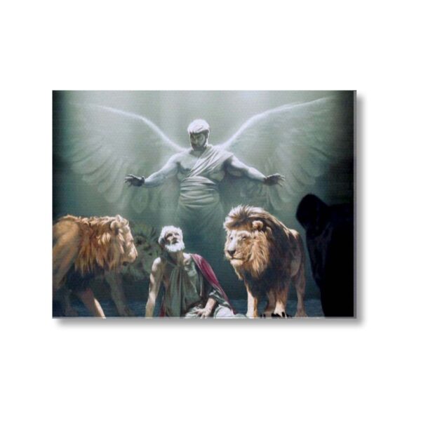 Daniel in the Lion's Den Bible Lord Jesus Christ Wall Paintings Frame
