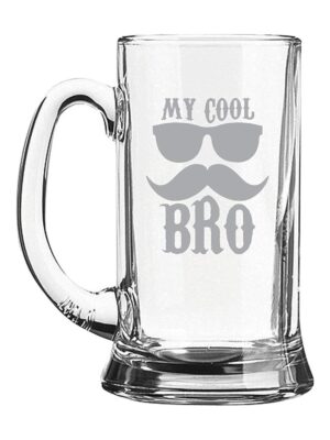 My Cool Bro Engraved Beer Mug