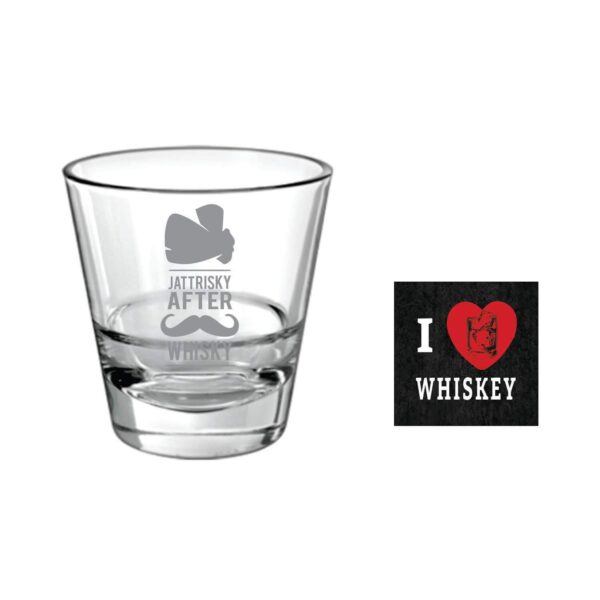 Jatt Risky After Whisky  Engraved Whiskey Glass