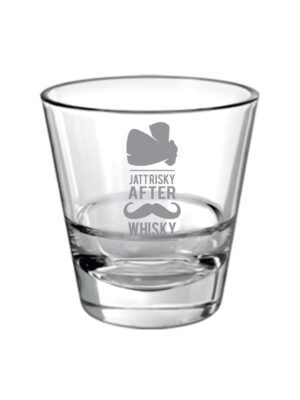 Jatt Risky After Whisky  Engraved Whiskey Glass