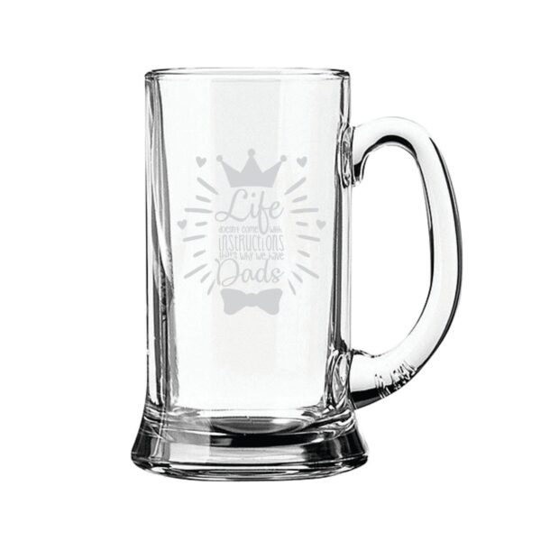 Life Doesnt Come With Instructions But Dad Beer Mug