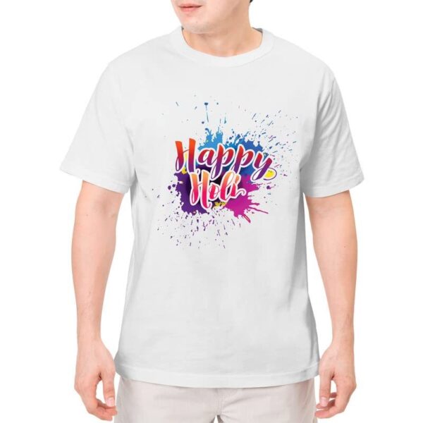 Holi Man T-shirts Printed Happy Holi