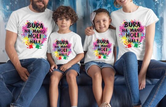 bura na mano holi hei family tshirt