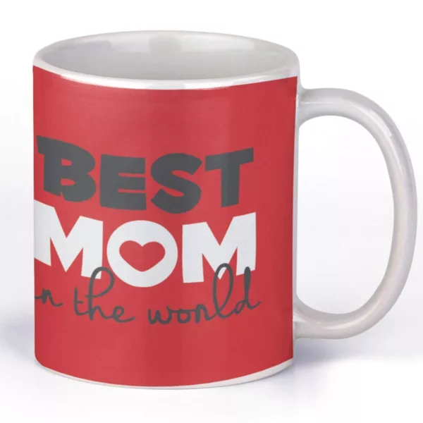 TheYaYaCafe Birthday Gifts for Mom 325ml I Love Mom Printed Coffee Mug with Coaster Combo