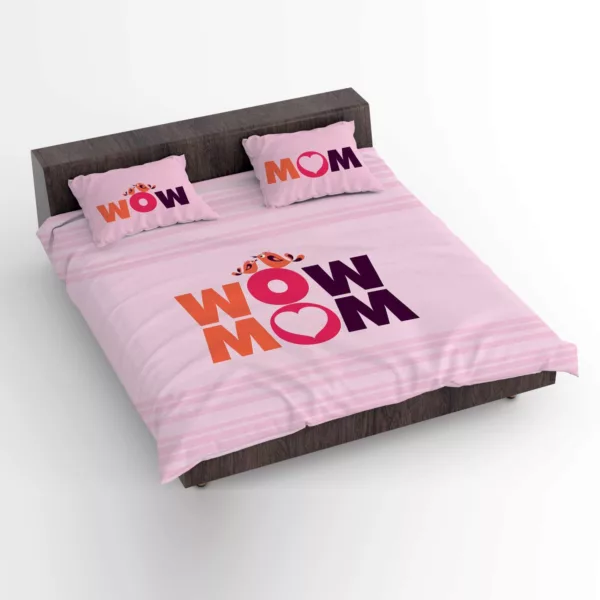 Wow Mom pink Bedsheet