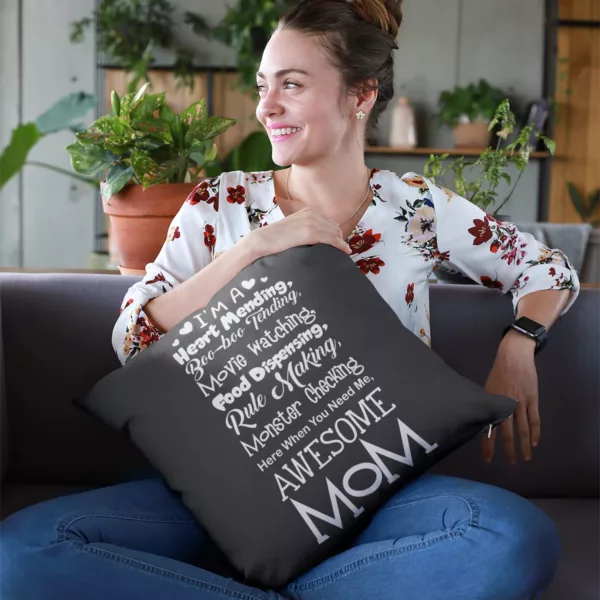 Awesome Mom Cushion Cover