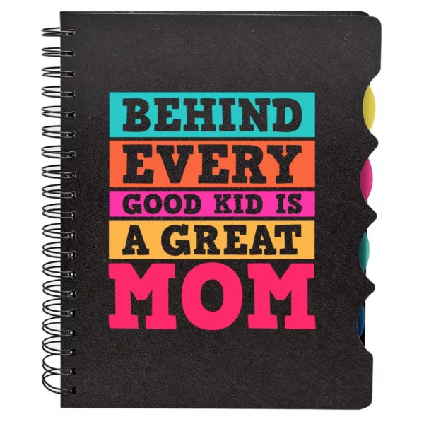 TheYaYaCafe Birthday Gifts, Wirebound Printed Notebook A5 Size, 300 Ruled Pages - Awesome Mom, Mothers Day