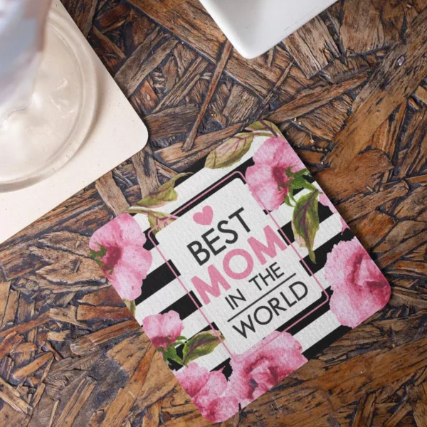 TheYaYaCafe Birthday Gifts for Mom 325ml I Love Mom Printed Coffee Mug with Coaster Combo