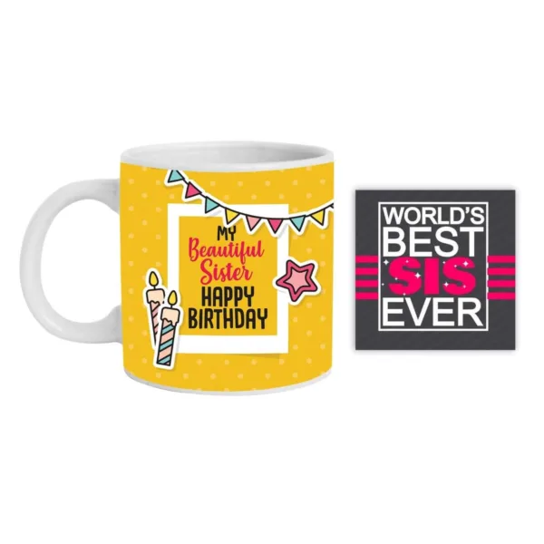 My Beautiful Sister Happy Birthday Gift Mug