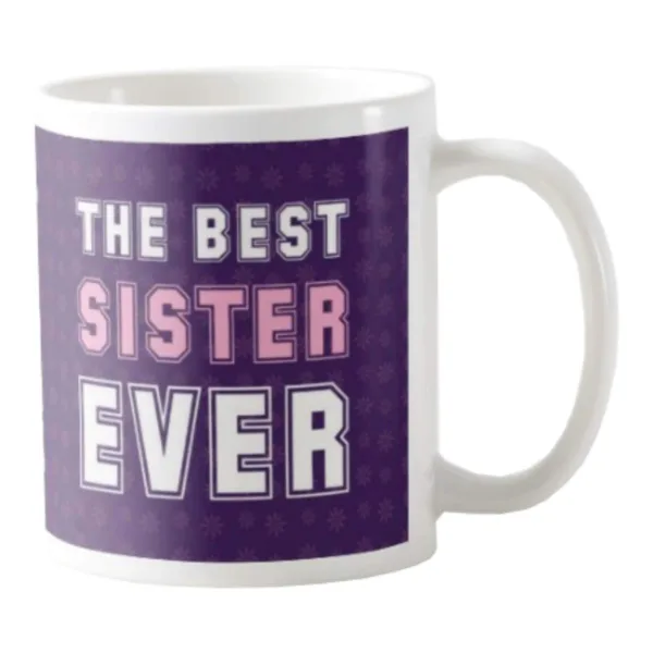 The Best Sister Ever Gift Hamper Set of 3 - Mug, Cushion Cover, Coaster