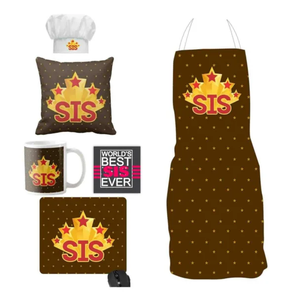 5 Star Sis Hamper Set of 2 - Ceramic Mug, Coaster - Multicolor