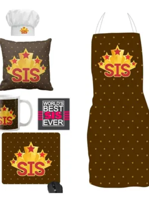 5 Star Sis Hamper Set of 2 - Ceramic Mug, Coaster - Multicolor