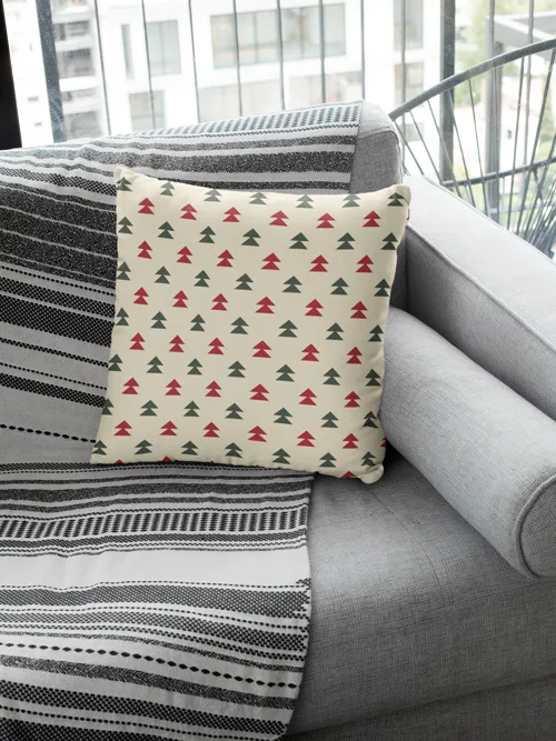 Tree Pattern Christmas Cushion Cover