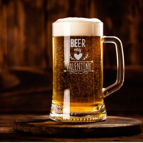 Valentine Gifts Engraved Beer My Valentine Beer Mug For Men