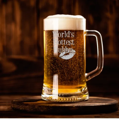 Valentine Gift World's Hottest Hubby Beer Mug For Husband