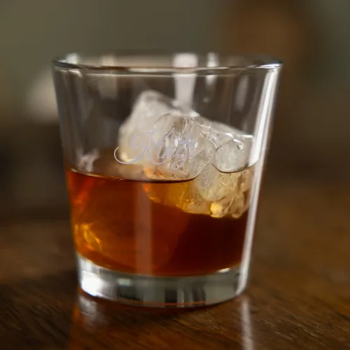 Valentine Gifts Engraved King Whiskey Glass For Husband