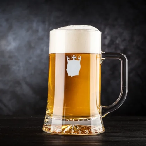 Valentine Gifts Beer Mug Engraved Badshah For Husband