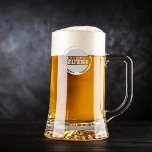 Valentine Gifts Engraved Worlds Greatest Girlfriend Beer Mug
