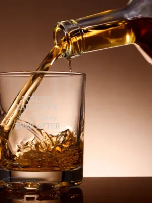Valentine Gift Whisky Glasses Love Laughter Happily Ever After