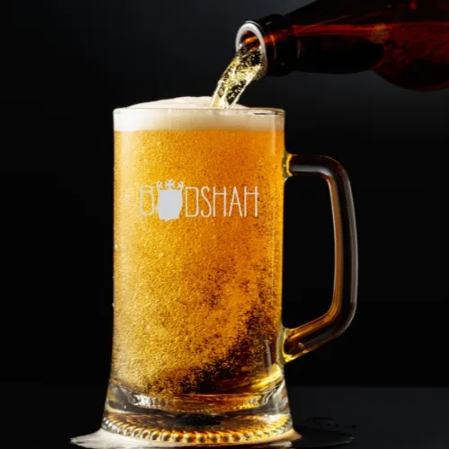 Valentine Gifts Engraved Badshah Beer Mug For Husband