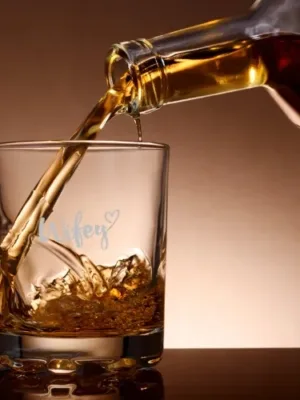 Valentine Gifts Wifey Engraved Whiskey Glass For Wife