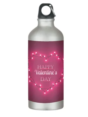 Happy Valentines Day Pink Valentine Sipper Bottle