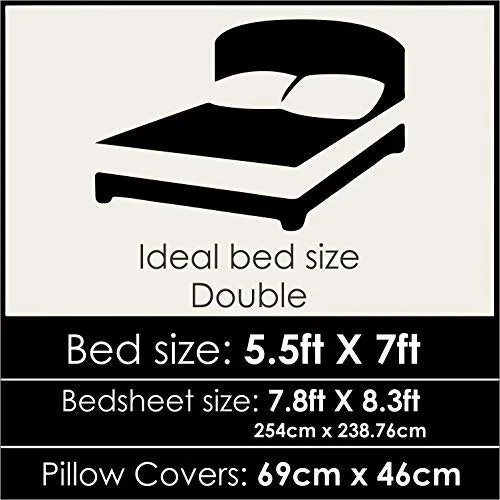 Love You Mom & Dad Couple Bedsheet With 2 Pillow Cover
